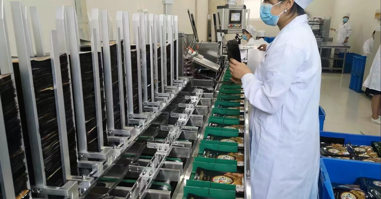 袋装生产线实拍
